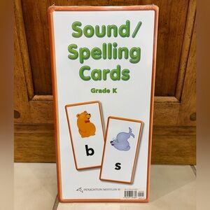 Sound Spelling Cards Phonics Grade K Homeschool Journeys Large Flash Cards New
